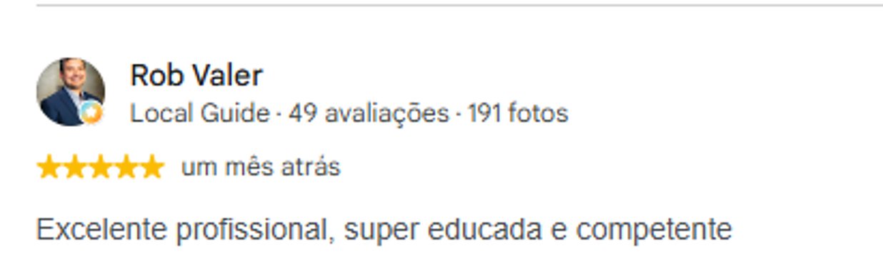 Depoimento de paciente 4 sobre o atendimento da fonoaudióloga Natalia Escamez